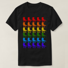 ゲイ恐竜レインボー国旗(LGBT) Tシャツ