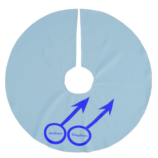 ゲイ愛好家のカスタマイズ可能なツリースカート ブラッシュドポリエステルツリースカート (正面)