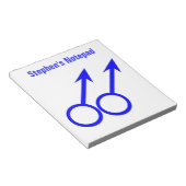 ゲイ愛好家のカスタマイズ可能なメモ帳 ノートパッド (アングル)