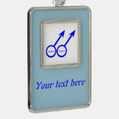 ゲイ愛好家のカスタマイズ可能オーナメント シルバープレートフレームオーナメント (右)