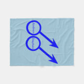 ゲイ愛好家のカスタマイズ可能フリースブランケット フリースブランケット (正面(横))