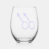 ゲイ愛好家のカスタマイズ ステムなしワイングラス (裏面)