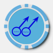 ゲイ愛好家のカスタマイズ ポーカーチップ (正面)