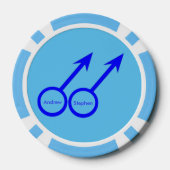 ゲイ愛好家のカスタマイズ ポーカーチップ (裏面)