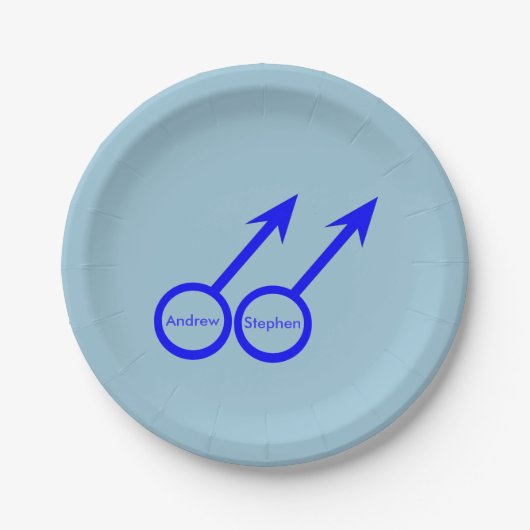 ゲイ愛好家カスタマイズ可能な紙パーティープレート ペーパープレート (正面)