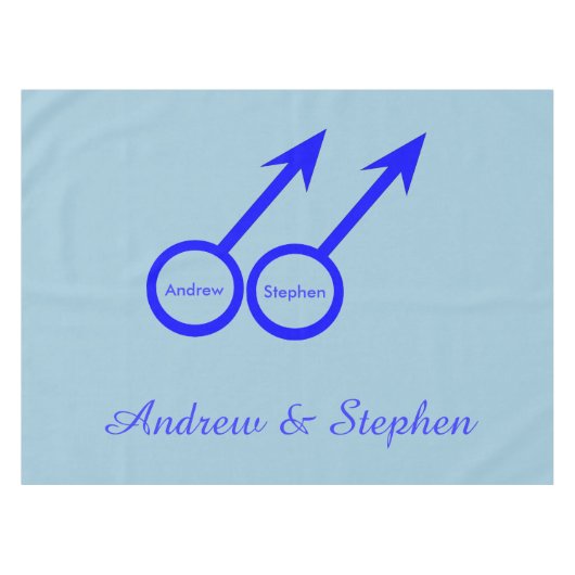 ゲイ愛好家カスタマイズ可能テーブルクロス テーブルクロス (正面(横))