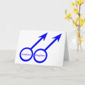 ゲイ愛好家カスタムのグリーティングカード カード (黄色い花)