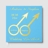 ゲイ愛好家カスタムウェディング ゲストブック (正面)