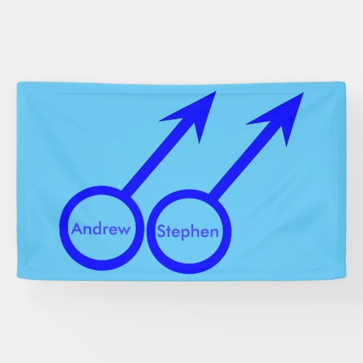 ゲイ愛好家バパーソナライズされたナー 横断幕 (横)