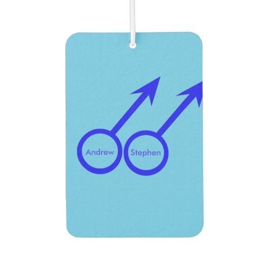 ゲイ愛好家パーソナライズされた空気清浄機 カーエアーフレッシュナー (正面)