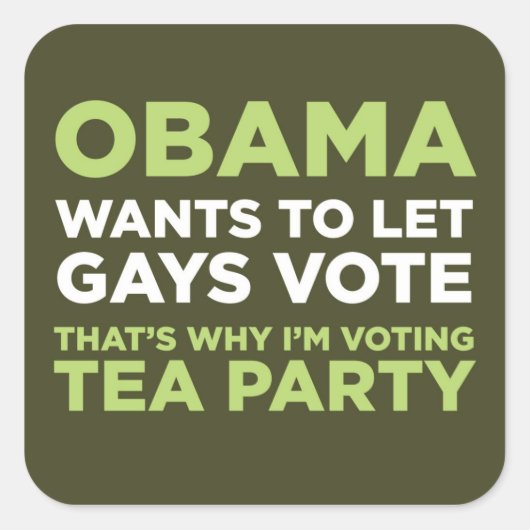 ゲイ投票 スクエアシール (正面)