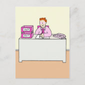 ゲイ新しい仕事おめでとう漫画 ポストカード (正面)