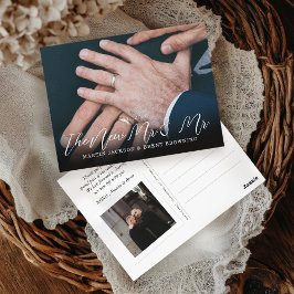 ゲイ新婚Mr.とMr.写真ありがとう ポストカード