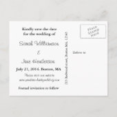 ゲイ日付を保存する,ピンクペンギン 案内ポストカード (裏面)