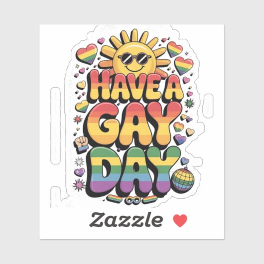 ゲイ日LGBTプライド月 シール (シート)