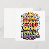 ゲイ日LGBTプライド月 招待状 (正面/裏面)