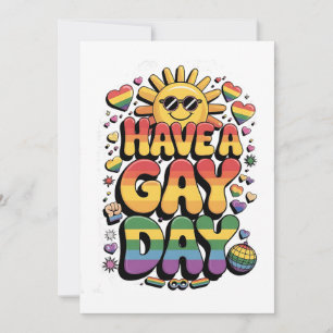 ゲイ日LGBTプライド月 招待状