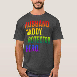 ゲイ父の日LGBTプライド夫ダディプロクト Tシャツ