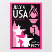 ゲイ独立記念日 ウィンドウサイン (シート)