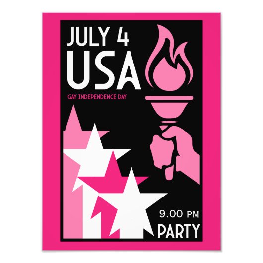 ゲイ独立記念日 フォトプリント            (正面)