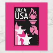 ゲイ独立記念日 ワインラベル (シングルラベル)