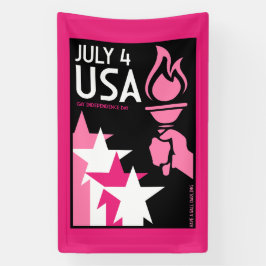 ゲイ独立記念日 横断幕