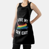 ゲイ猫が大好き 可愛い レインボー プライド LGBT エプロン (インサイチュ)