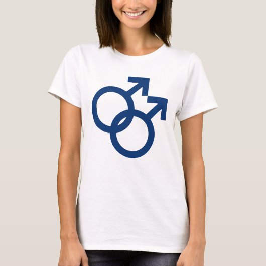 ゲイ男性のジェンダーシンボル Tシャツ (正面)