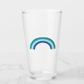 ゲイ男性の虹の青色 タンブラーグラス (正面)
