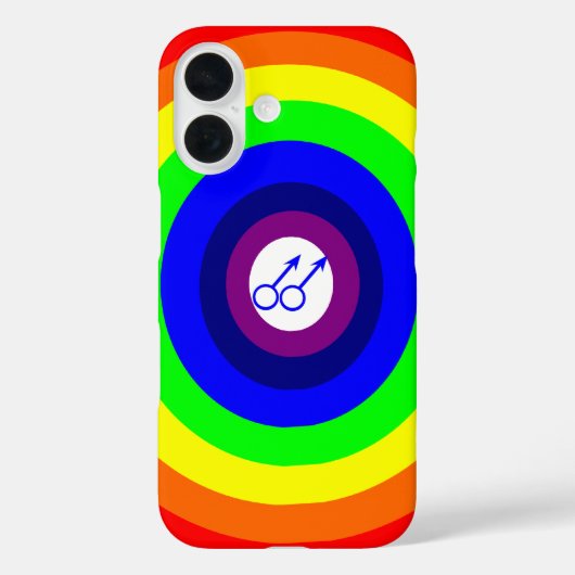 ゲイ男性の虹 Case-Mate iPhoneケース (裏面)