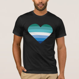ゲイ男性プライドハートTシャツ Tシャツ