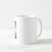 ゲイ男性プライド旗 (アズール) コーヒーマグカップ (正面右)