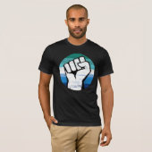 ゲイ男性プライド フィストTシャツ Tシャツ (正面フル)
