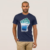 ゲイ男性プライド フィストTシャツ Tシャツ (正面フル)