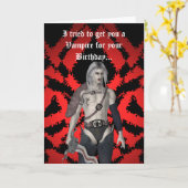 ゲイ男性吸血鬼 カード (黄色い花)