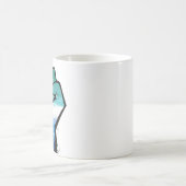 ゲイ男性抗議フィストコーヒーマグ コーヒーマグカップ (中央)