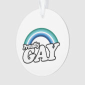 ゲイ男性誇りを持ったと オーナメント (正面)