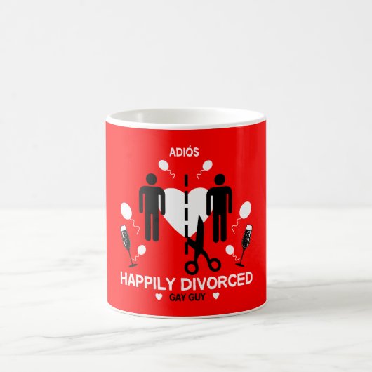 ゲイ男性離婚サバイバーマグ コーヒーマグカップ (中央)