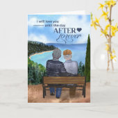 ゲイ異人種間カップル記念日 カード (黄色い花)