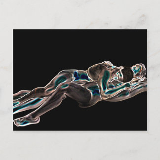 ゲイ白熱［赤熱］光を放つラブ ポストカード