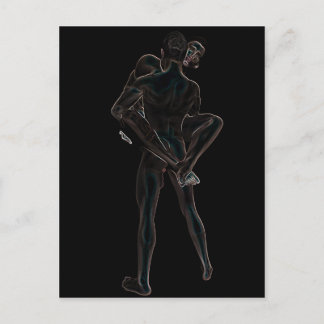 ゲイ白熱［赤熱］光を放つラブ ポストカード