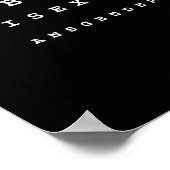 ゲイ眼球図（ピックアップローチライン） ポスター (角)