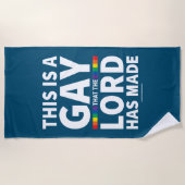 ゲイ神 ビーチタオル (正面)