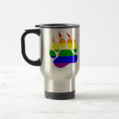 ゲイ素晴らしベアレインボー爪 トラベルマグ (左)