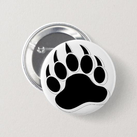 ゲイ素晴らしベアークローブB&W 3Dエフェクト 缶バッジ (正面&裏面)