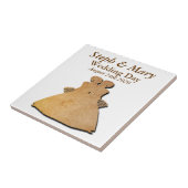 ゲイ素朴の結婚レズビアン花嫁のギフトタイル タイル (側面)