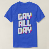 ゲイ終日 Tシャツ (デザイン正面)