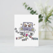 ゲイ結婚たった今結婚しました 案内ポストカード (スタンド正面)