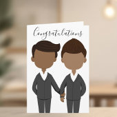 ゲイ結婚のアフリカ系アメリカ人おめでとう カード