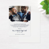 ゲイ結婚のカップルと感謝していお客さまのブラシ (デスク)